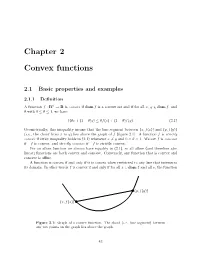 Chapter 2 Convex Functions