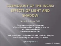 Inca Archaeoastronomy