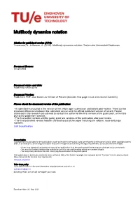 Multibody Dynamics Notation