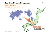 Overview of Greater Nagoya Area