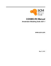 PDF Version of the COSMO-RS Manual
