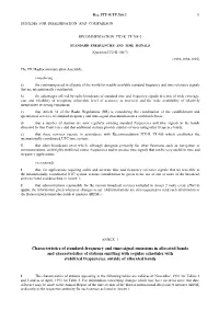 STANDARD FREQUENCIES and TIME SIGNALS (Question ITU-R 106/7) (1992-1994-1995) Rec