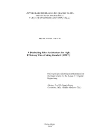 A Deblocking Filter Architecture for High Efficiency Video Coding Standard (HEVC)