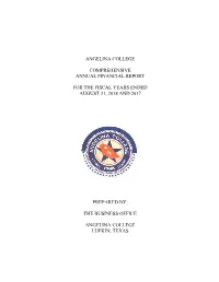 Fiscal Year 2018 Comprehensive Annual