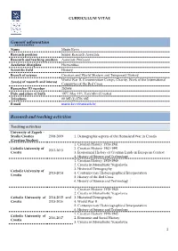General Information Research and Teaching Activities