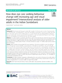 How Does Eye Care Seeking Behaviour Change with Increasing Age and Visual Impairment? Intersectional Analysis of Older Adults In