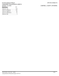 Official 2020 Primary Election Results