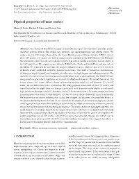Physical Properties of Lunar Craters