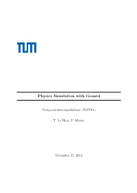 Physics Simulation with Geant4