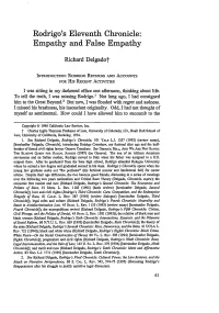 Rodrigo's Eleventh Chronicle: Empathy and False Empathy