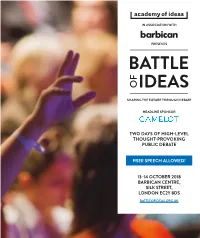 Two Days of High-Level Thought-Provoking Public Debate