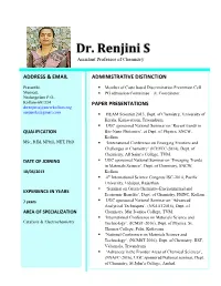 10. Renjini Chemistr