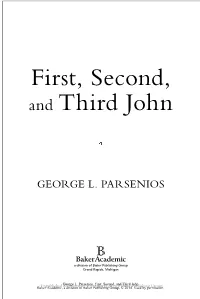 First, Second, and Third John