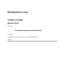 Introduction to Linux