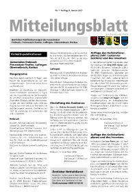 Mitteilungsblatt Erscheint Seit 1970