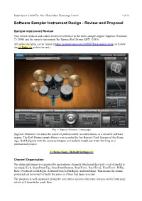 Software Sampler Instrument Design - Review and Proposal