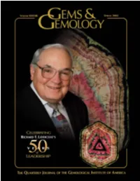 Spring 2002 Gems & Gemology