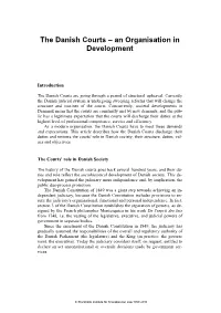 The Danish Courts – an Organisation in Development