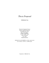Thesis Proposal