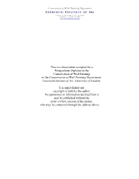 An Investigation of the Use of Solvent Gels for the Removal of Wax-Based Coatings from Wall Paintings