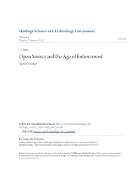 Open Source and the Age of Enforcement Heather J