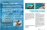 Spring and Summer Recreation and Culture And