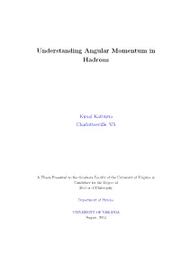 Understanding Angular Momentum in Hadrons