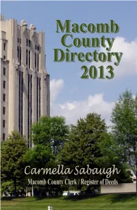 2013 Macomb County Directory