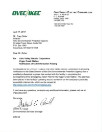 2017 Kyger Creek Emergency Action Plan