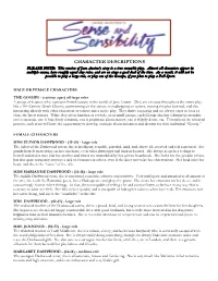 Character Descriptions