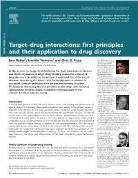 First Principles and Their Application to Drug Discovery