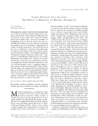 Taking Harmony Into Account: the Effect of Harmony on Melodic Probability