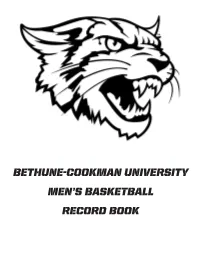 Bethune-Cookman University Men's Basketball Record Book