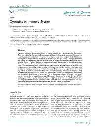 Cystatins in Immune System