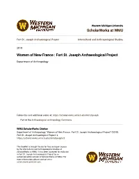 Fort St. Joseph Archaeological Project Intercultural and Anthropological Studies