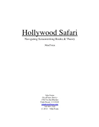 Hollywood Safari Navigating Screenwriting Books & Theory