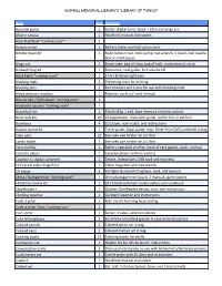 LOT Master List
