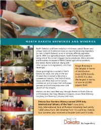 North Dakota Breweries and Wineries