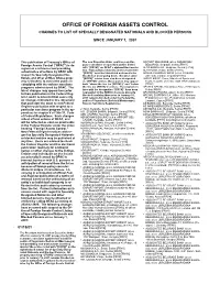 Office of Foreign Assets Control