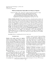 Olfaction and Emotion Content Effects for Memory of Vignettes