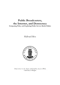 Public Broadcasters the Internet and Democracy