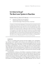 The Best Loser System in Mauritius