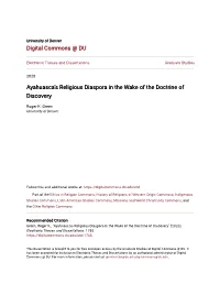 Ayahuasca's Religious Diaspora in the Wake of the Doctrine of Discovery