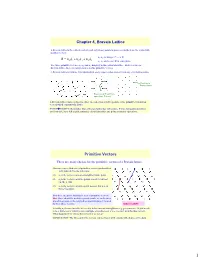 Chapter 4, Bravais Lattice Primitive Vectors