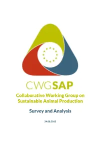 Collaborative Working Group on Sustainable Animal Production