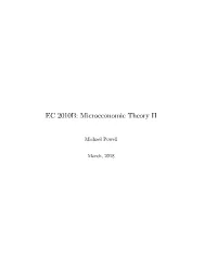 EC 2010B: Microeconomic Theory II