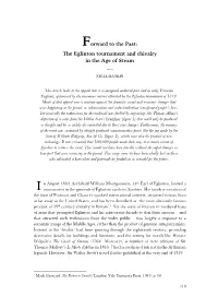 Forward to the Past: the Eglinton Tournament and Chivalry in the Age of Steam ___