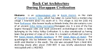 Rock Cut Architecture During Harappan Civilization