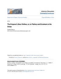 The Emperor's New Clothes, Or, on Flattery and Ecomium in the Silvae