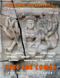 The Inaugural Issue Sutra Journal • Aug/2015 • Issue 1